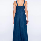 Annalisa Denim Embroidery Dress