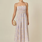 Embroidered Smocked Cami Dress