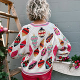 Ornament Cardigan Sweater