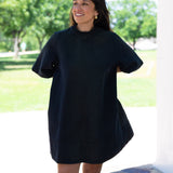 Black Denim Mini Dress