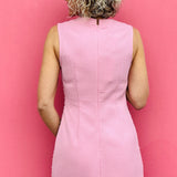 Pink Tweed Mini Dress