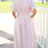 Baby Pink Stripe Maxi Dress