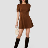 Sonja Suede Mini Dress