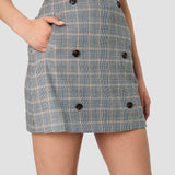 Matteo Plaid Mini Skirt