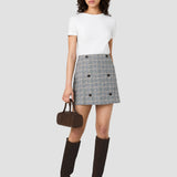 Matteo Plaid Mini Skirt