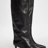 Kiki Kitten Heel Black Boot Black