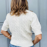 Ivory Sweater w/ Pearls