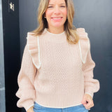 Blush Ruffle Sweater