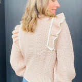 Blush Ruffle Sweater