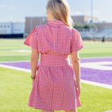 Brooke Dress - Red Gingham