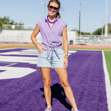 Adrienne Gingham Top