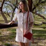 Taupe Greige Kelsie Mini Dress