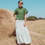Fern Button Up Top