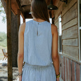 Blue Stripe Tank Top