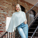 Jailene Asymmetric Cape Top
