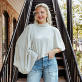 Jailene Asymmetric Cape Top