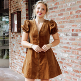 Suede Mini Dress