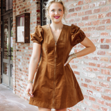 Suede Mini Dress