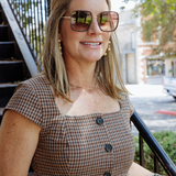 Diana Gingham Top