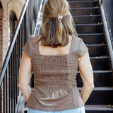 Diana Gingham Top