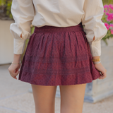 Anwen Cotton Swiss Dot Mini Skirt