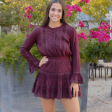 Vesna Cotton Swiss Dot Mini Dress