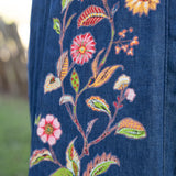 Annalisa Denim Embroidery Dress