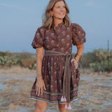 Chocolate/Olive Mini Dress