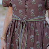 Chocolate/Olive Mini Dress