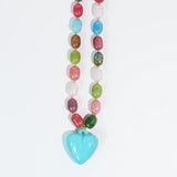 Happy Colorful Heart Necklace