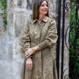 Olive Green Embroidery Mini