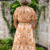Peach Floral Dress