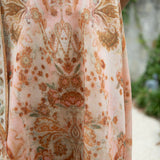 Peach Floral Dress