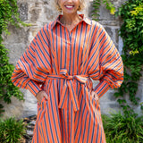Orange Stripe Dress