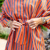 Orange Stripe Dress
