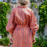 Orange Stripe Dress