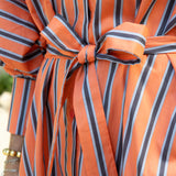 Orange Stripe Dress