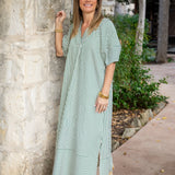 Green Stipe Maxi