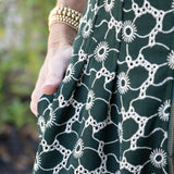 Green Twill Romper