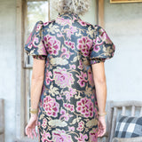 Black Floral Mini Dress