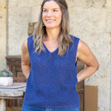 Navy Sleeveless Knit