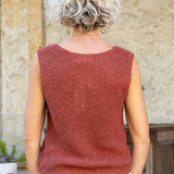Rust Sleeveless Knit