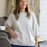 Grey Cashmere Blend Sweater
