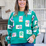 Green Mahjong Sweatshirt
