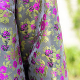 Green Floral Mini Dress w/Bow