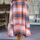 Ruhi Maxi Plaid Skirt