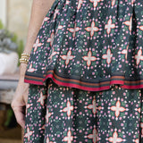 Floral Tile Mini Dress