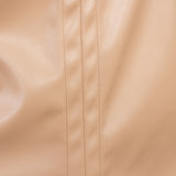 Latte Faux Leather Top