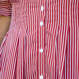 Red Stripe Mini Dress