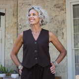 Chocolate Naples Vest